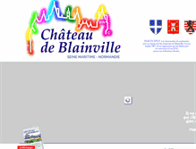 Tablet Screenshot of chateau-blainville-76.com